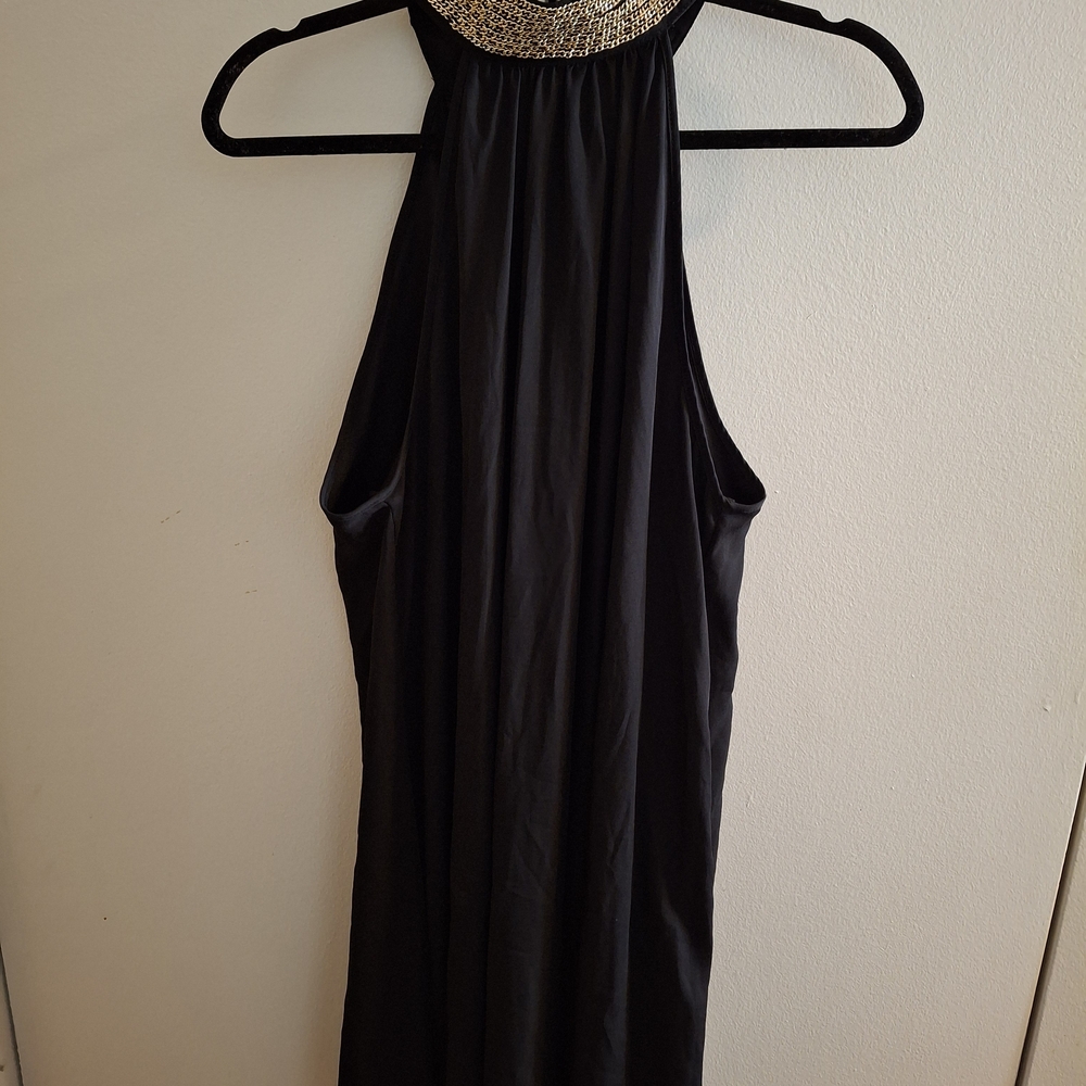Elegant Black Halter Dress